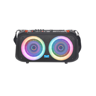 Private model new factory in stock double 6.5 inch audio convenient outdoor audio Bluetooth K song audio RGB light ring