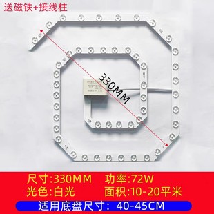 led ceiling lamp retrofit lamp panel Round Square replacement light source module three-color dimming Wick lens lamp panel