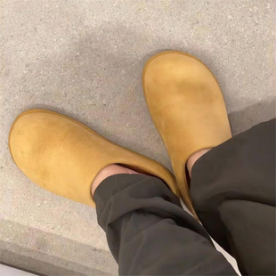 Ugly Cute Little Potato Burken Shoes Slip-on Muller Shoes Women's 2025 Spring New High-end Feeling Baotou Slippers