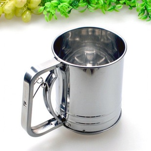 New Baking Tools Powder Sieve Lotus Root Powder Stainless Steel Hand-pulled Flour Sugar Powder Rice Flour Thickeneded Round
