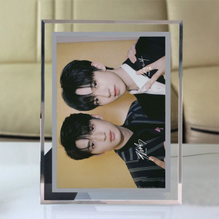 TNT era Youth League crystal photo frame with HD 6-inch photo anime peripheral glass picture frame desktop decoration