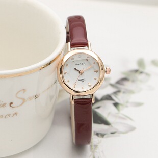 Small plate thin belt watch simple small dial Mori primary and secondary school students quartz watch 101