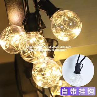 Amazon G40 Bulb Solar with Remote Control Outdoor Waterproof Decorative Lights Garden Courtyard Outdoor Decorative String Lights