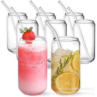 Creative cross-border wholesale high borosilicate Coke cup high color value juice coffee cup high temperature resistant ins wind glass