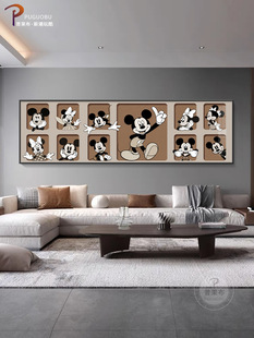 Cartoon Mickey Living Room Decorative Painting Modern Simple Mickey Mouse Children's Room Master Bedside Painting Boys and Girls