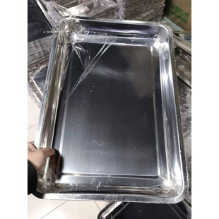 Magnetic Square Plate Stainless Steel Tray Dish Plate Barbecue Plate Rice Plate Dumpling Plate Fruit Plate Rectangular Iron Plate