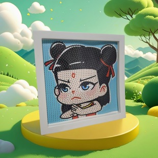 Nezha Devil Boy Shen Gong Bao Children's Educational Toys Cartoon DIY Handmade Diamond Painting