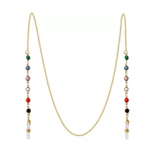 Glasses chain factory direct selling Europe and the United States best selling hanging neck mirror chain colorful glasses rope net red with non-slip mask mirror chain