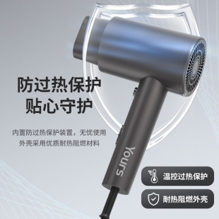 Yongri Новый фен для волос, настенный высокомощный фен для волос без перфорации, защита от перегрева для дома и проживания в семье