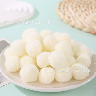 in stock Color Ball Plush Ball Polyester High Elastic Small Hair Ball DIY Accessories Christmas Decoration Pain Bag Hair Ball