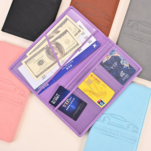 RFID anti-theft brush large capacity passport bag for overseas travel passport passport holder for air ticket storage bag certificate holder