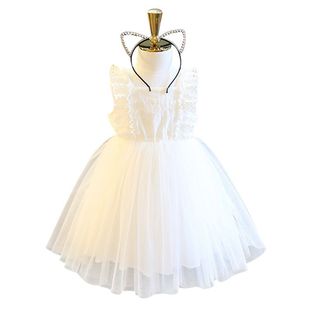 Children's Princess Dress Tutu Dress Baby One-year-old Evening Dress Girl's Performance Dress Wedding Dress Summer Little Flower Girl Dress