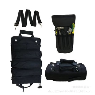 Amazon Cross-border Hot Oxford Cloth Toolkit Crossbody Bag Toolkit Roll Car Tool Storage Bag