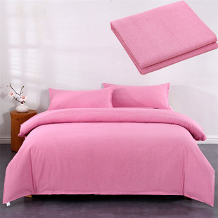 Thickened quilt cover old coarse cloth quilt cover single double enlarged quilt cover three-piece set net red warm factory direct wholesale