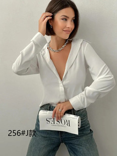 Europe and the United States foreign trade new shirt loose long sleeve coat cross-border Russia
