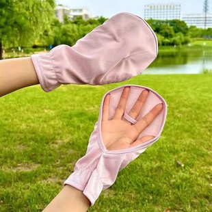 Summer driving sunscreen gloves outdoor riding loose anti-ultraviolet non-slip breathable short gloves manufacturers wholesale