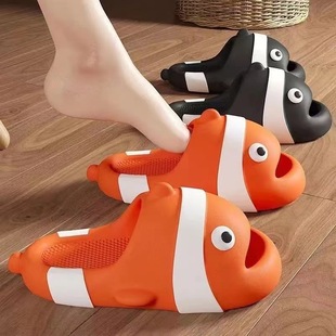 2023 New Slip-on Slippers Women's Summer Outer Wear Cute Indoor Home Bathroom Non-slip Thick Slippers
