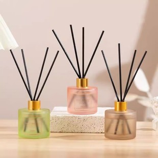 Small Capacity Round Bottle Non-fire Aromatherapy Essential Oil Household Room Perfume Bedroom Air freshener Lasting Decoration Gift