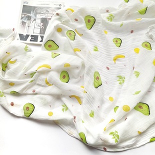 Baby Gauze Wrapping Towel Pure Cotton Double-layer Plain Summer Thin Birth Room Wrapping Newborn Bed Sheet Bath Towel Blanket