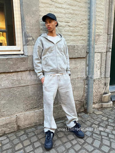American Style Retro High Street Sports Jacket Casual Loose Simple Hoodie Sweater Spring and Autumn New 2024