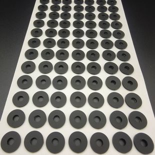 Customized Black Silicone Circle Single-Sided Adhesive Anti-Collision Silicone Sealing Ring Self-Adhesive Anti-Slip Shock-Absorbing Silicone Gasket