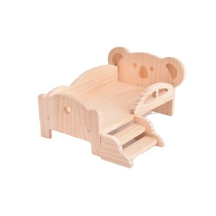 Cross-border Wooden toy bed BJD doll bed Wooden hamster nest guinea pig bed pet small Wooden bed Wooden bed