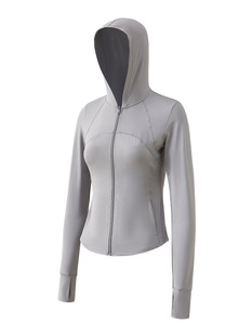 Original Yarn Ice-feeling Breathable Hooded Sunscreen Clothing Women's Summer Outdoor Ultraviolet Protection Thin Slim-fit Short Sunscreen Clothing