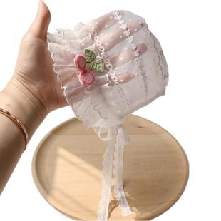 Baby Hat Summer Thin Small Month Age Baby Girl Lace Princess Cute Female Baby Sunshade Sun Protection Court Hat