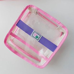South Korea ins children's toy organizing bag travel baby handbag transparent PVC waterproof dustproof wash bag