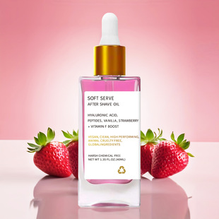 Cross-border non-standard hair removal after skin care deep moisturizing exfoliating strawberry vanilla aftershave oil 40ml