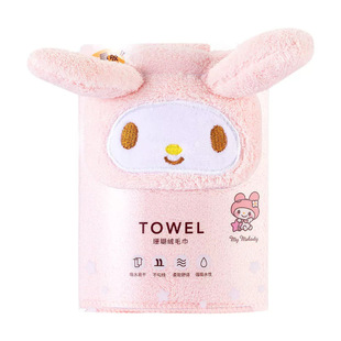 MINISO известный и превосходный продукт Sanrio Yugui Dog Коралловый бархат мягкий впитывает воду для мытья лица Домашнее полотенце для сухих волос