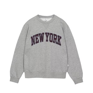 South Korea small fashion brand ha * g24 autumn and winter Korean embroidery letters American retro loose fleece-lined sweater women