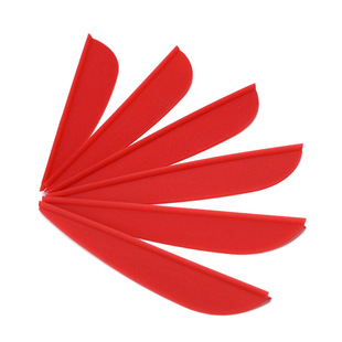 Arrow Feather Plastic High-elastic Drop-shaped Multicolor Feather 1.75/2/3/4/5 "Anti-trimey Hunting Composite Arrow