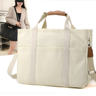 Women's Shoulder Bag 2024 Summer New Large Capacity Portable Crossbody Bag Urban Simple Canvas Bag Casual Women's Bag