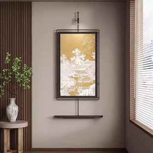Middle Ancient Style Lighting Painting Corridor Hanging Painting Restaurant Decorations Light Luxury High-Level Entrance Door Opposes Wall Hanging Painting