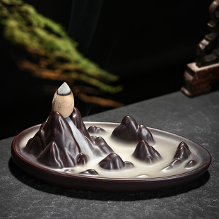 Cross-border backflow incense burner household indoor tower incense incense sandalwood burner creative tea ceremony incense path personalized incense burner ornaments