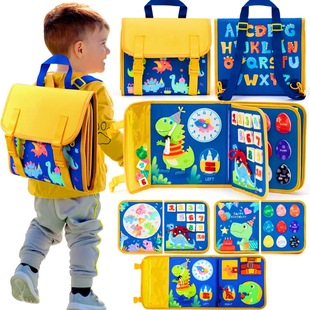 New Hot Cross-border Baby Early Education Schoolbag Felt Busy Board Educational Toys Children Felt Learning Board