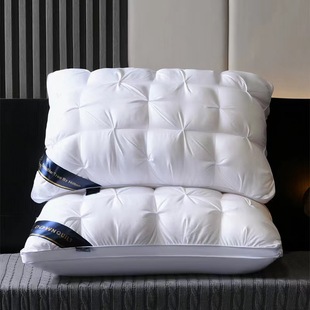 Solid Color Nouhua Pillow Pillow Core Single Cervical Spine Protection to Help Sleep Hotel Home High Pillow Adult Wholesale Hair
