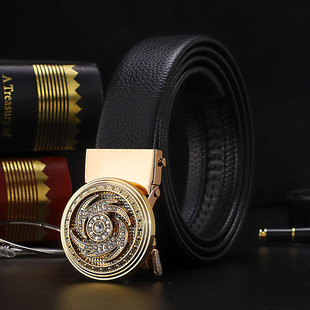 in stock wholesale men's belt rotatable automatic buckle young people business trendy pants with Internet red belt generation hair