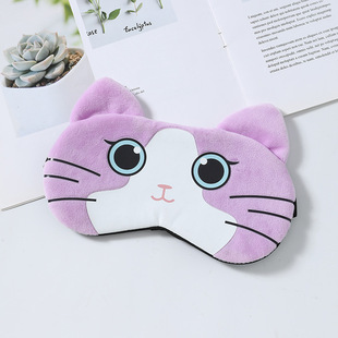 New cross-border Amazon dedicated to shading sleep eye mask cartoon cute plush sleep eye mask ice bag children's card