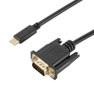 Преобразователь типа в VGA 1,8 метра, прозрачный литой экран USB3.1 в удлинитель ноутбука VGA с экраном