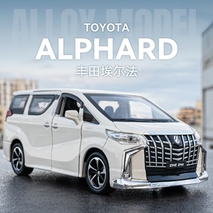 Автомобиль 1:32 Toyota Elma сплав модель MPV бизнес-автомобиль возвращается звук и свет шесть дверей игрушка для мальчиков