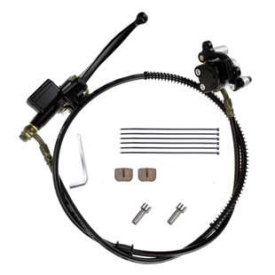 Mini bike motorcycle accessories 49CC xiaoliya hydraulic brake master cylinder caliper assembly plus brake pad