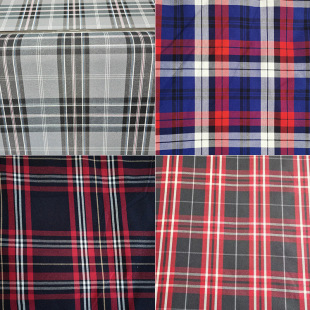 Polyester Cotton Yarn-dyed Plaid Fabric Shirt Fabric New School Uniform Fabric Skirt Decorative Yarn-dyed Fabric Plaid Fabric