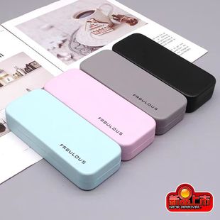 Cartoon retro fresh glasses box men and women optical myopia men and women students children glasses box iron box free logo
