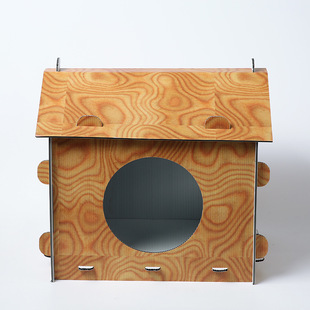 Factory wholesale outdoor stray cats and dogs pp hollow board box foldable pet plastic hollow board cat nest hollow board