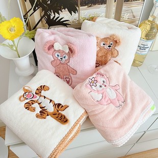 Foreign trade global embroidery cartoon towel bath towel set absorbent quick-drying children's beach towel adult bath towel wholesale