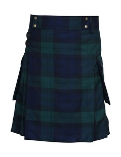 Men's AliExpress Hot Sale Scottish Holiday Skirt Men's Plaid Contrast Color Pleated Skirt BK0000