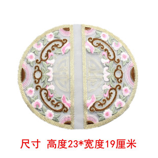 Longsheng Hanfu облачный плечо ветер Bunzi Guochaolong вышивка национальный стиль ткани наклейки сетчатая наклейка круглая одежда аксессуары diy