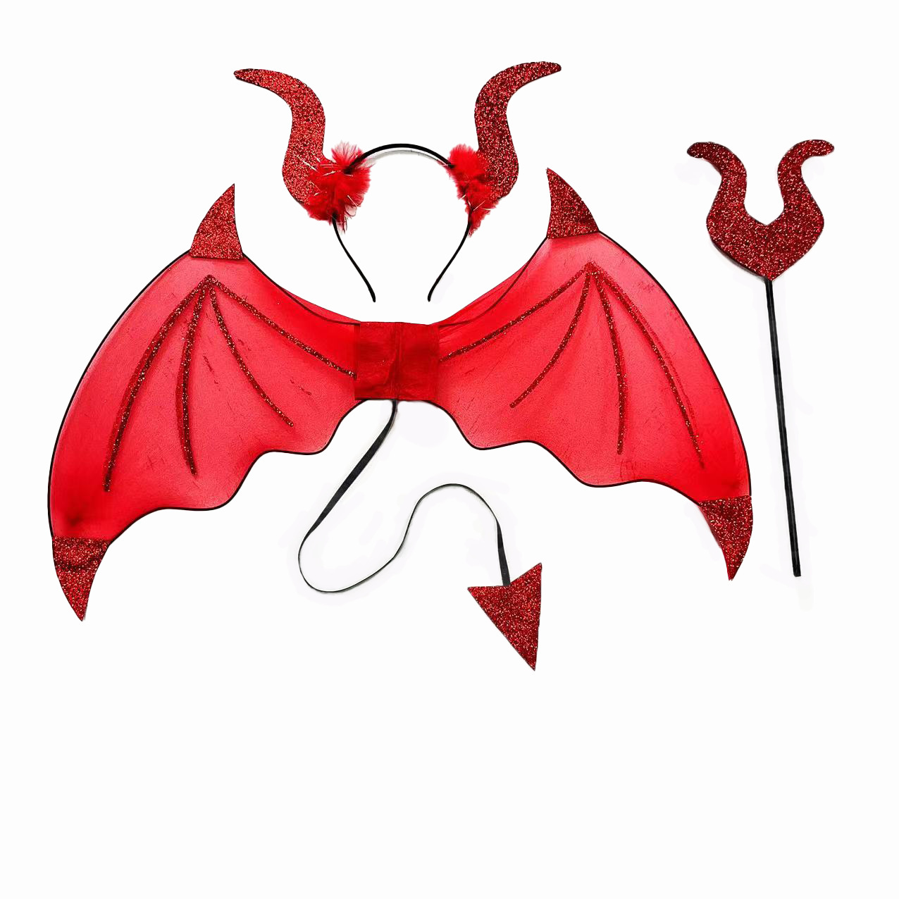 Cross-border new product Amazon for Halloween bat wings three-piece cosplay party stage show